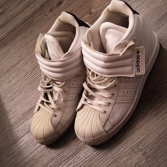 All star high top all white shell toe addidas - Picture 4 of 5